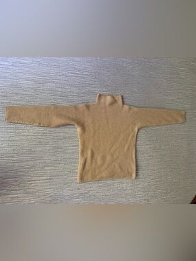 Loro Piana Cashmere Ribbed Camel Turtleneck Sweater size 44 (8)